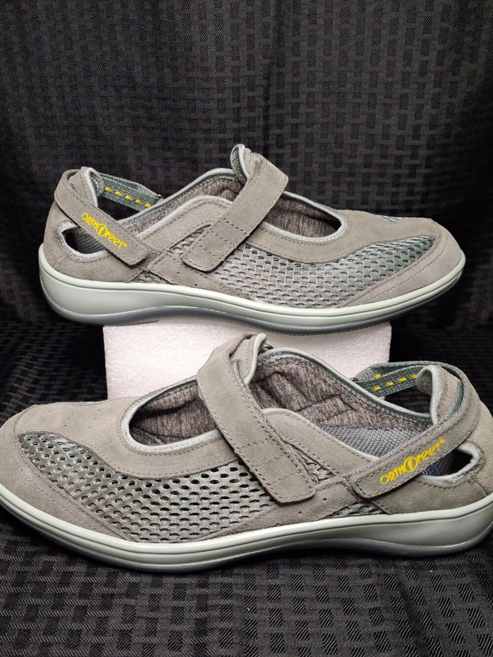 ORTHOFEET Sanibel Women's Size 12 Gray 895 Mary Jane Comfort Orthotic Shoes